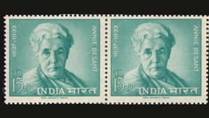 Timbres indiens à l'effigie d'Annie besant